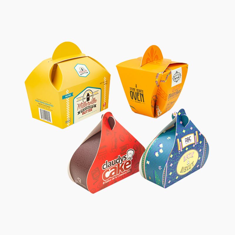 Custom printed shaped bakery box