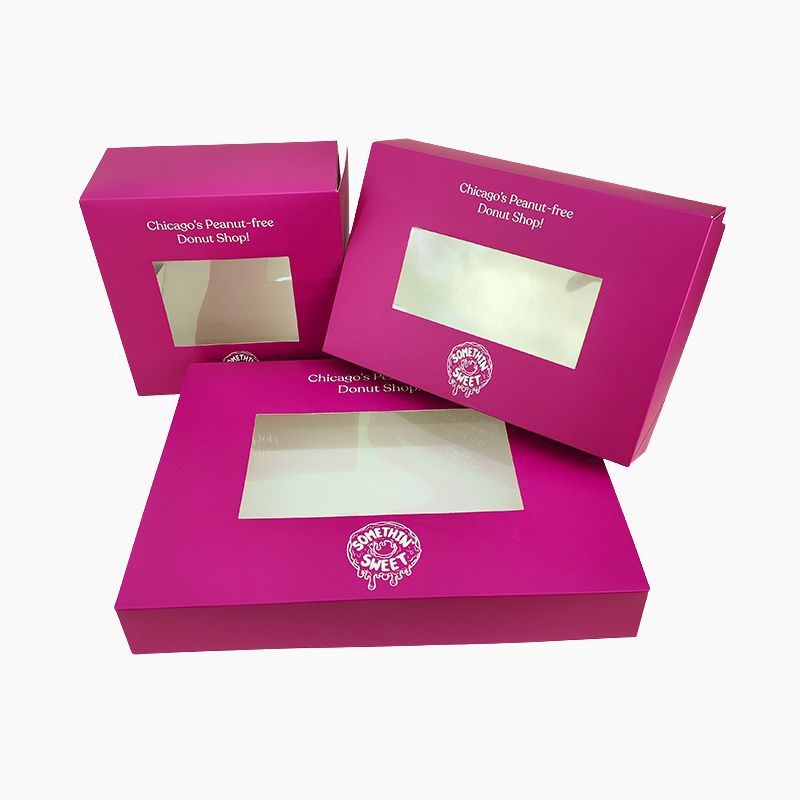 Custom donut box with logo printing