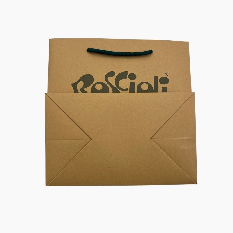 Custom printed kraft paper shopping bag