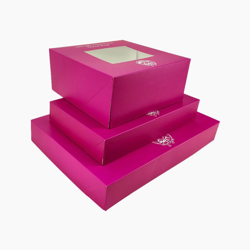 Cajas personalizadas para donuts con impresión y ventana transparente