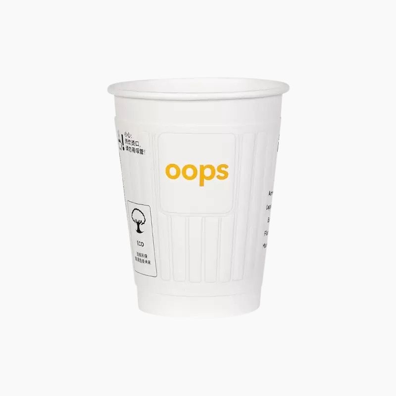 Vasos de papel de doble pared impresos personalizados