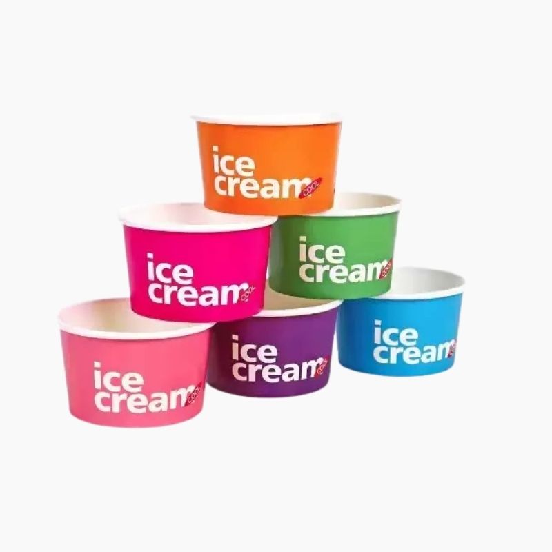 asos de papel impresos para gelato